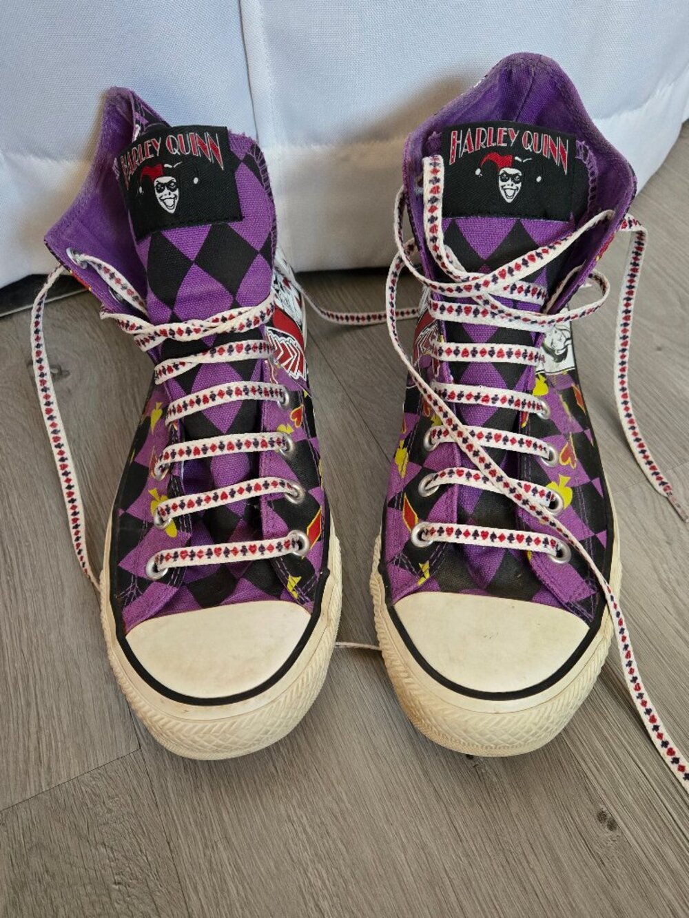 Converse Harley Quinn joker high tops - Unisex